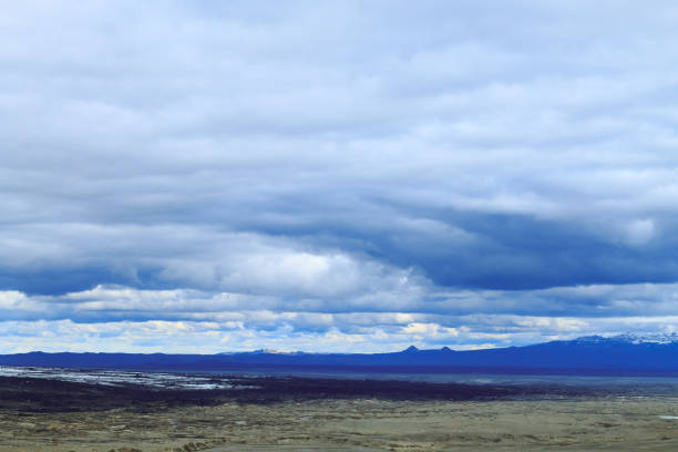 Desolate landscape from Kverfjoll area, Iceland panorama. Sigurdarskali location