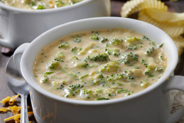 istock Creamy Broccoli and Cheddar Soup 1367693508