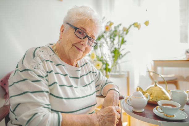 istock Senior woman at home 1367695705