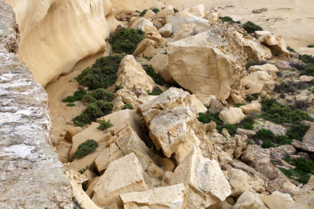 Escape in desert nature along the off-road route of Gramvousa Peninsula