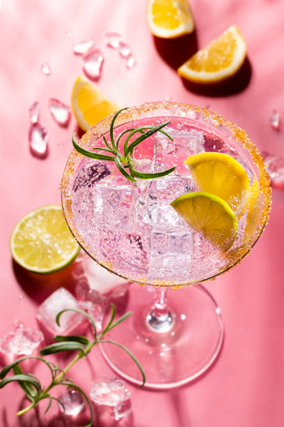 istock Colorful cocktails on the bar table in restaurant. 1367700035