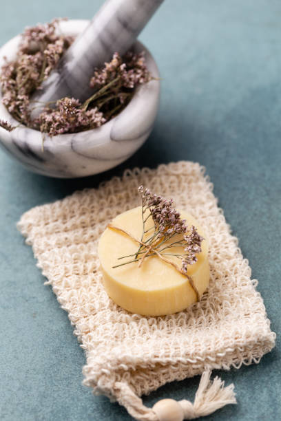 istock Handmade natural soap with herbal. 1367703770
