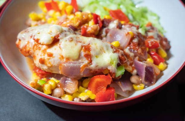 istock Homemade chicken and cheese enchilada bake 1367707796