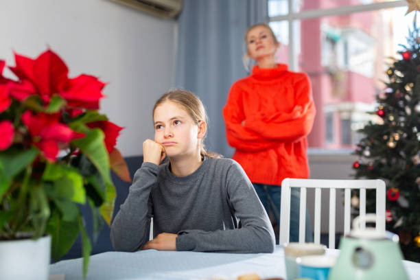 istock Quarrel between mom and daughter during christmas 1367708076