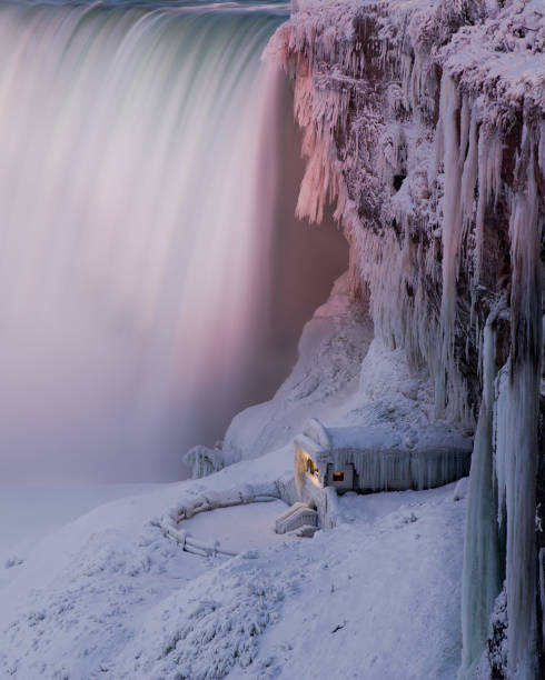 istock Frozen scenery next to Niagara Falls, Ontario, Canada 1367710176