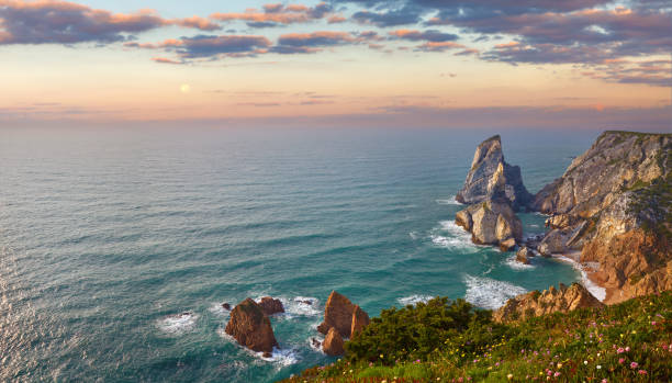 istock Portugal Ursa Beach sunset at Atlantic ocean 1367711412