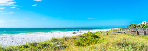 istock Indian rocks beach with green grass in Florida, USA 1367713645