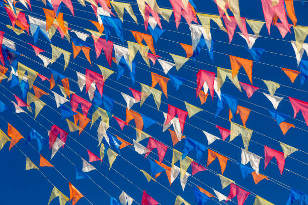 Decorative pennons of Festas Juninas