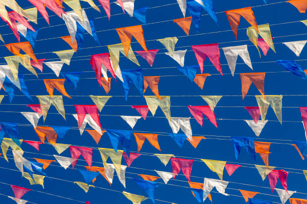 istock Decorative pennons of Festas Juninas 1367720408