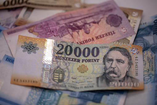 Forint notes - Hungarian currency
