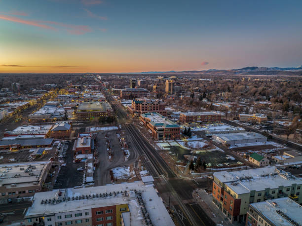 istock winter sunrise over Fort Collins, Colorado 1367727260