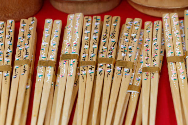 istock Closeup of decorated chopstick 1367728609
