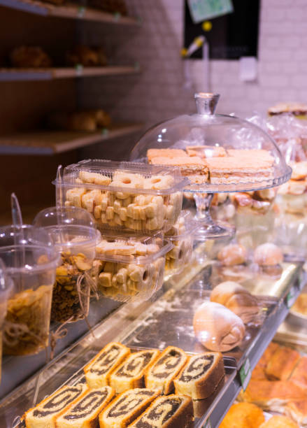 istock Delicious and freshly baked pastry in a modern bakery 1367729469