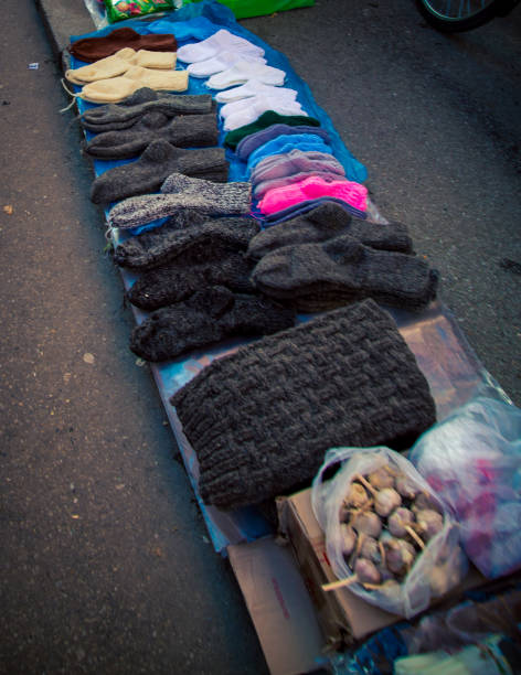istock handmade socks at a market in Romania 1367729771
