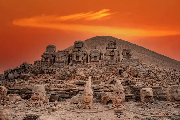 Travel concept photo. Adiyaman / Nemrut Mountain / Turkey