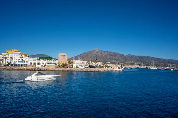 istock Puerto Banus in Marbella marina harbor sunshine in Costa del Sol 1367737708