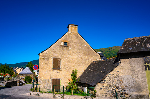 Stone houses of traditional architecture in Vitsa, at Zagori,Greece