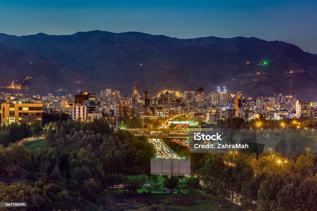 Tehran Pretty Tehran Stock Photo - Download Image Now - City, Iran, Sunset - iStock