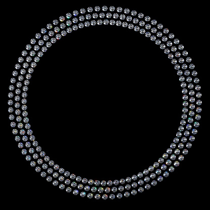 3d circle diamond pattern