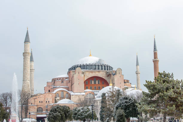 istock Hagia Sophia in winter with snow 1367747474