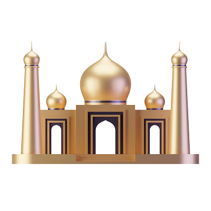 Mosque 3D Render Illustration