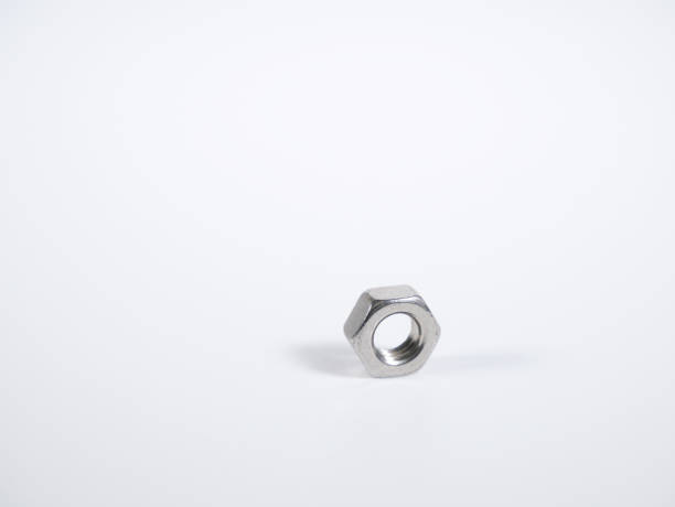 istock Small hex nut, close up photo 1367754129
