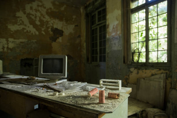 istock A scary place in an abandoned asylum 1367755890