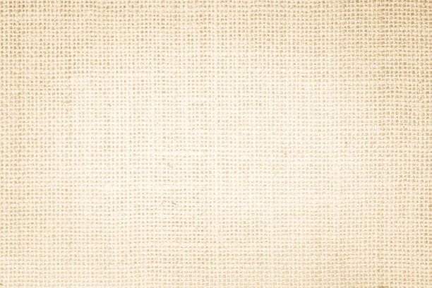 istock Jute hessian sackcloth burlap canvas woven texture background pattern in light beige cream brown color blank. Natural weaving fiber linen and cotton cloth texture as clean empty for decoration. 1367760230