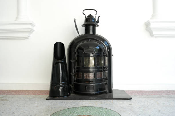 istock Antique stove against white background. 1367762681