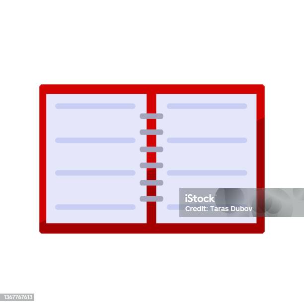 Open Notepad Writing Notepad Open Notebook For Writing School Book Or Textbook For Studying ...
