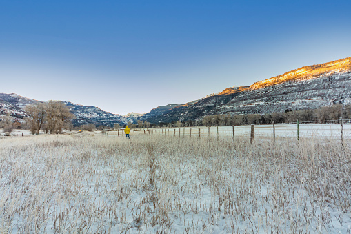 Dynamic Locations in Winter in Western Colorado Outdoors Horizon Scenery Variety with Vibrant Blue Skies and Beautiful Cloudscapes (Shot with Canon 5DS 50.6mp photos professionally retouched - Lightroom / Photoshop - original size 5792 x 8688 and Mavic Air II Drone original size 4887 x 8668 downsampled as needed for clarity and select focus used for dramatic effect)