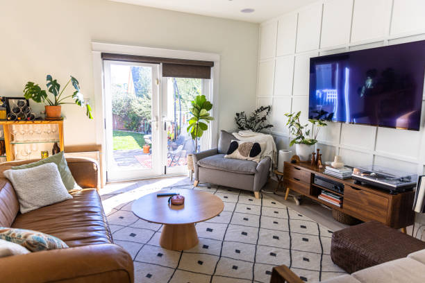 istock Luxury Living Room in Bright Modern Craftsman Home 1367773843