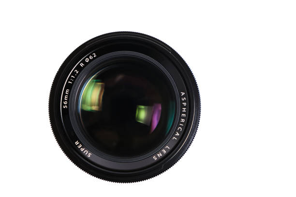 istock Close up lens on a white background. 1367778519