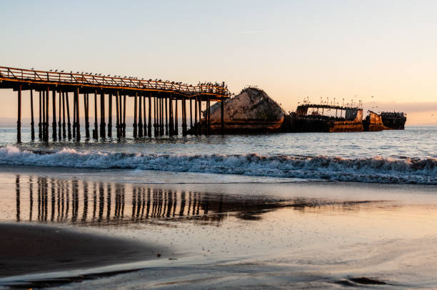 istock Old Shipwreck along the Californian Coast 1367780035