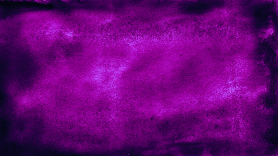 Black purple abstract backdrop. Dirty dusty burnt rough surface texture. Fuchsia background with copy space for design.