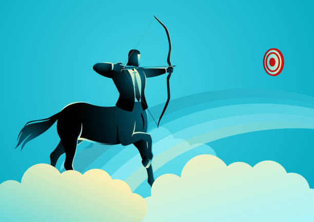 Term centaur is for company who have a valuation of more than 100 million dollars vector art illustration