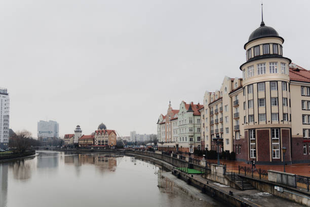istock Typical city view. Modern architecture Kaliningrad Russia. 1367784714