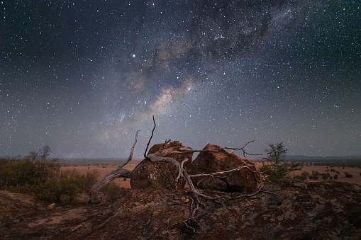 Paisaje australiano de Outback Astro photo