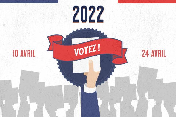 ilustraciones, imágenes clip art, dibujos animados e iconos de stock de elecciones presidenciales 2022 - ¡vota! - president of france
