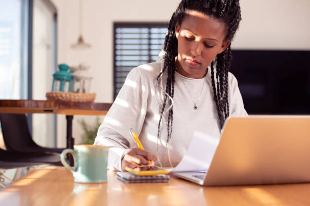 istock Female entrepreneur working at home. 1367792778