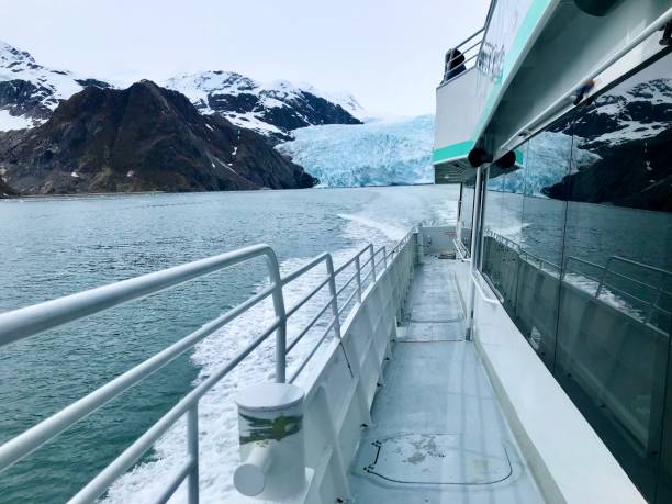 rejs po parku narodowym seward kenai fjords - alaska cruise iceberg water zdjęcia i obrazy z banku zdjęć