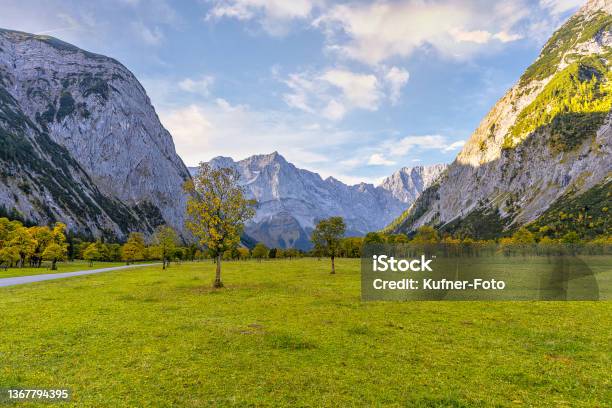 Autumn At Ahornboden Stock Photo - Download Image Now - Karwendel Mountains, National Park, Austria