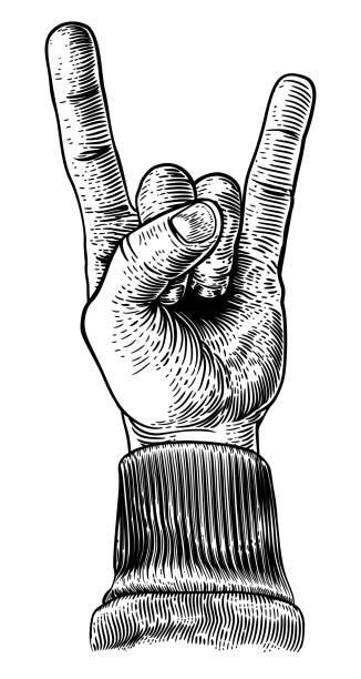 istock Heavy Metal Rock Music Hand Sign Gesture 1367800052