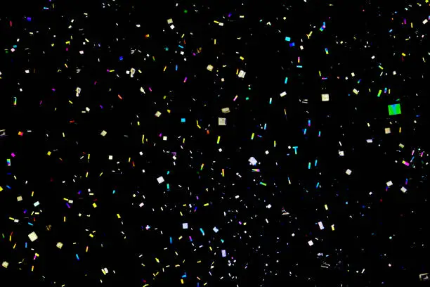 Vitamin-C, colorful on black, confetti shower, confettiregen, confetti, Konfettiregen, Konfetti, micro photography in polarized light, background, 5:1, Makro, Bi-Polarisation, Structure, Polfilter, Hintergrund