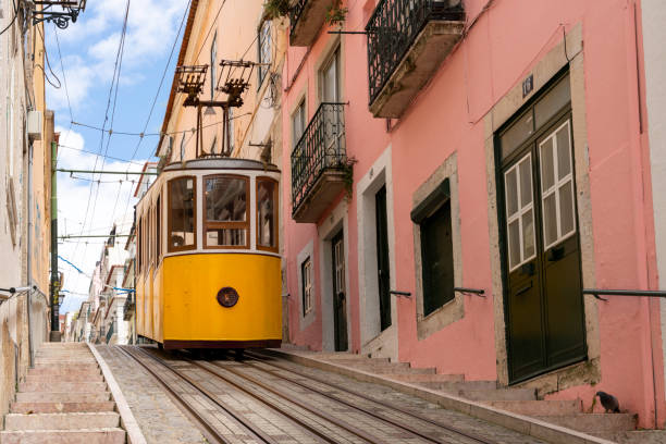 istock Yellow typical Bica elevator in Lisbon, Portugal. 1367804714