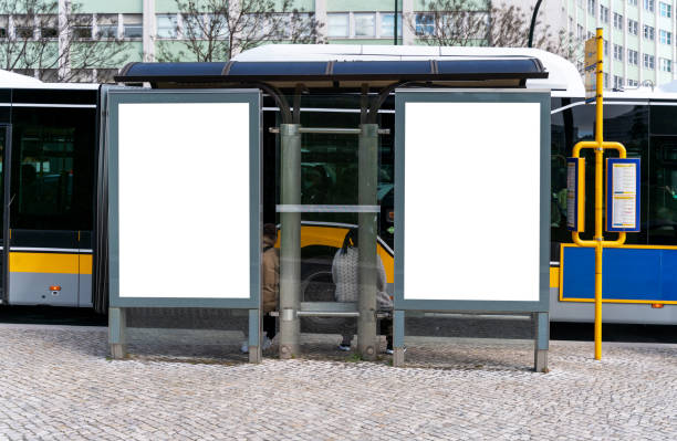 istock empty billboard in the city - mock up for advertising 1367806279