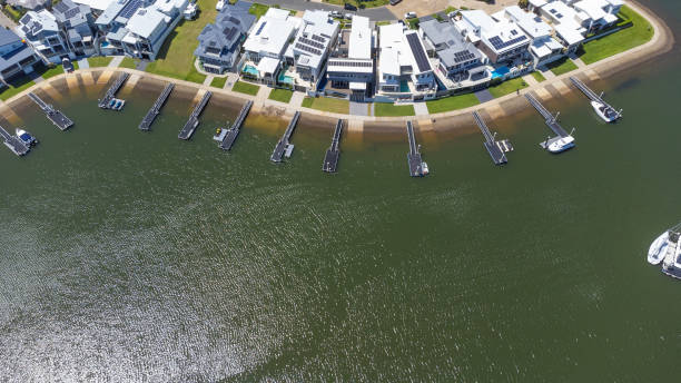 istock Waterfront Suburb Aerial at Port Macquarie 1367808011