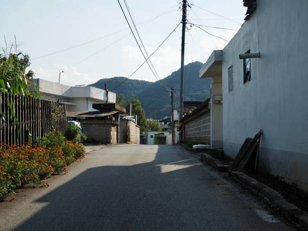istock old alleyway in korea, house, architecture 1367810124
