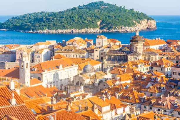 istock Dubrovnik from above, Croatia 1367810623