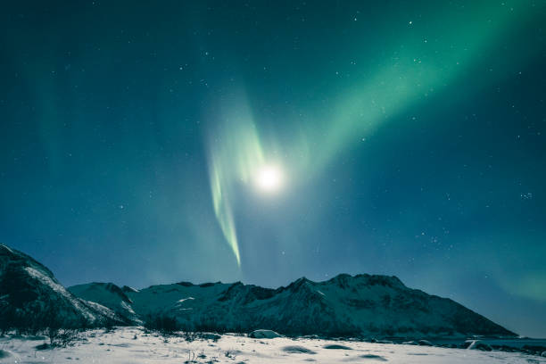 istock Aurora Northern Polar light in night sky over Northern Norway 1367816086
